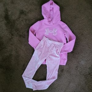 Under Armour sz 6 pink set